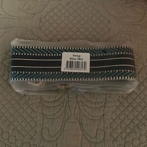 Pom Pom of London Women's Bag Straps - Blue Mix and Metallic Blue Peacock